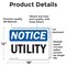 Signmission Utility, 18 in W x Rectangle, Vinyl Decal OS-2PACK-NS-D-1218-L-18847 - alternate 6